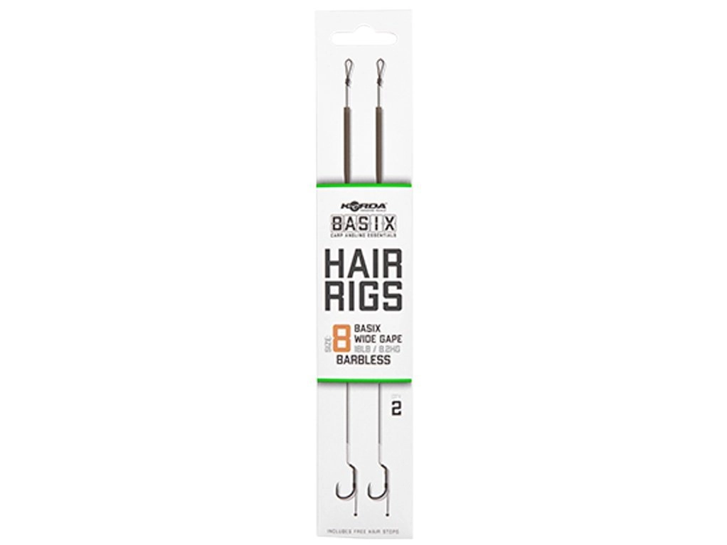 Nadväzec Basix Hair Rigs Wide Gape Barbless / Háčiky / naviazané háčiky